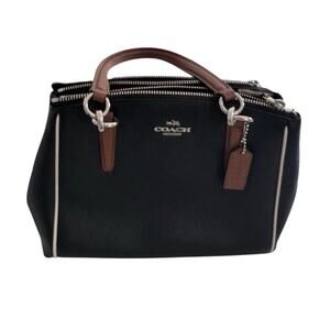 Coach Black Leather Mini Christie Carryall Crossbody Bag